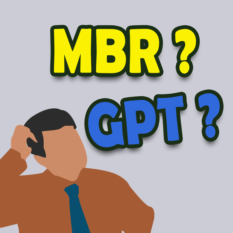 You are currently viewing 以 MBR 或 GPT 的分区结构安装Windows