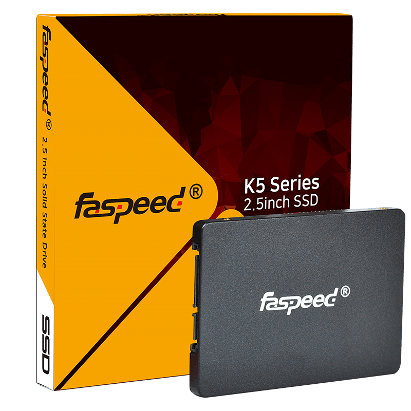 Faspeed SSD Sata K5 包裝盒子 黃色