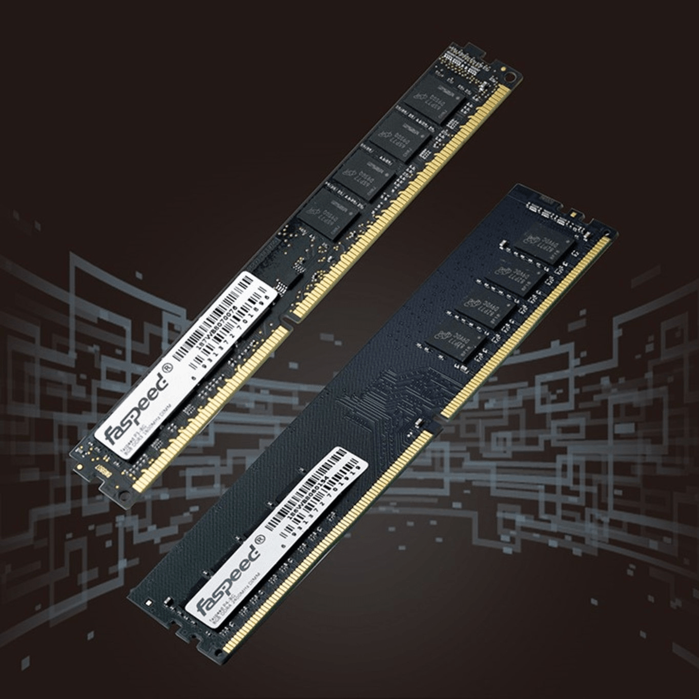 Faspeed RAM P3 P4 DDR3 DDR4 黑色背景 高科技